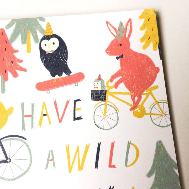 Honeyberry Studios Card Have a Wild Birthday Greeting Card