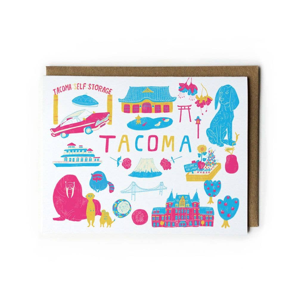 Honeyberry Studios Card Tacoma Greeting Greeting Card