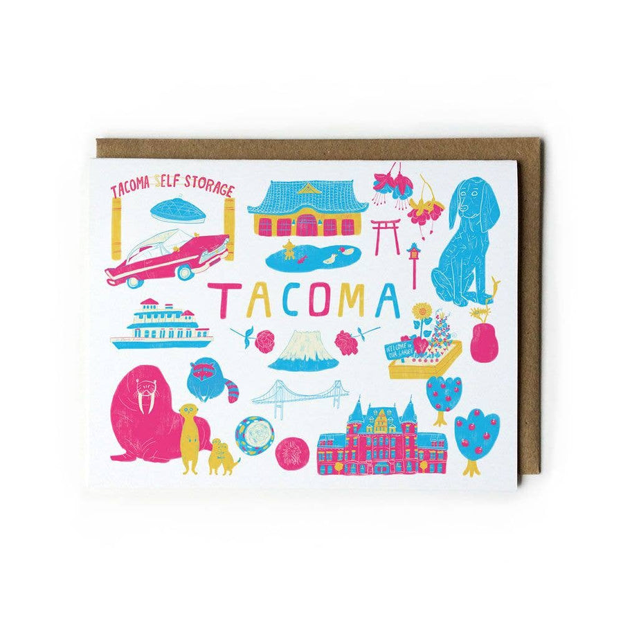 Honeyberry Studios Card Tacoma Greeting Greeting Card