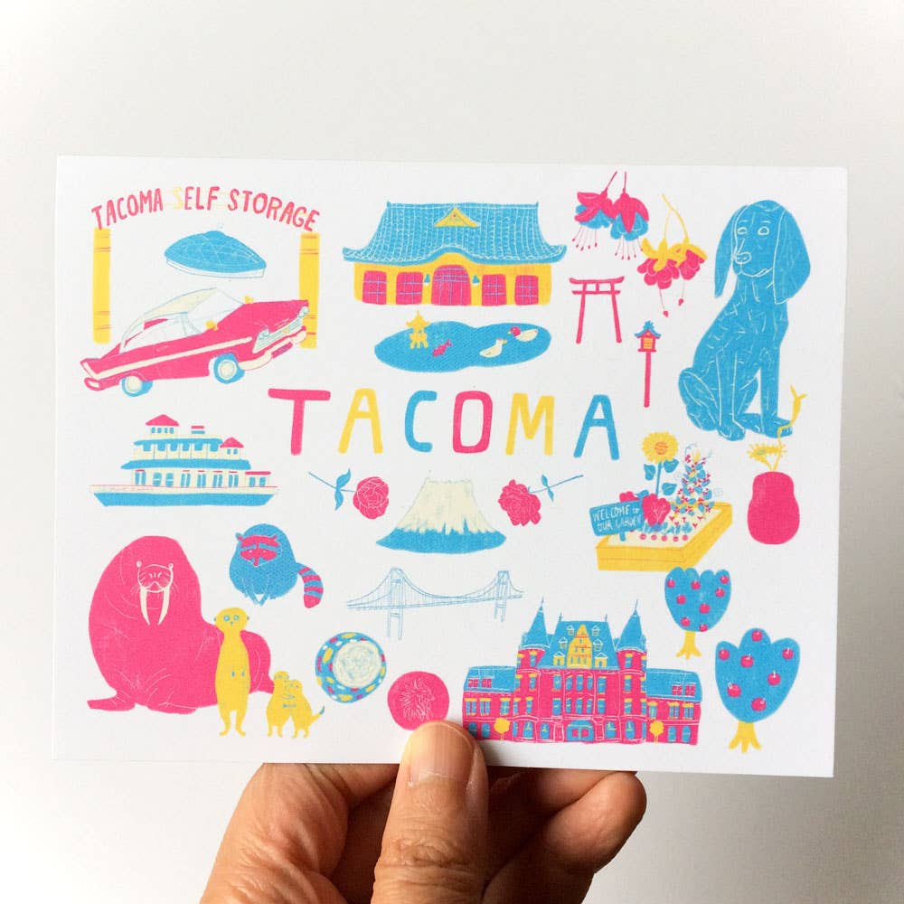 Honeyberry Studios Card Tacoma Greeting Greeting Card