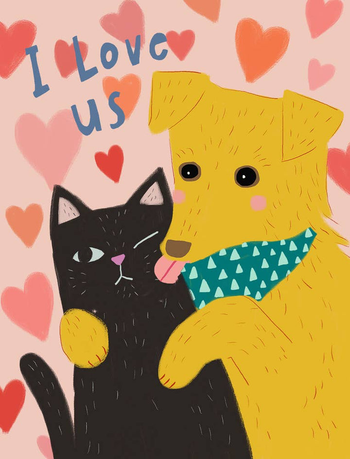Honeyberry Studios Cards I Love Us Love Greeting Card