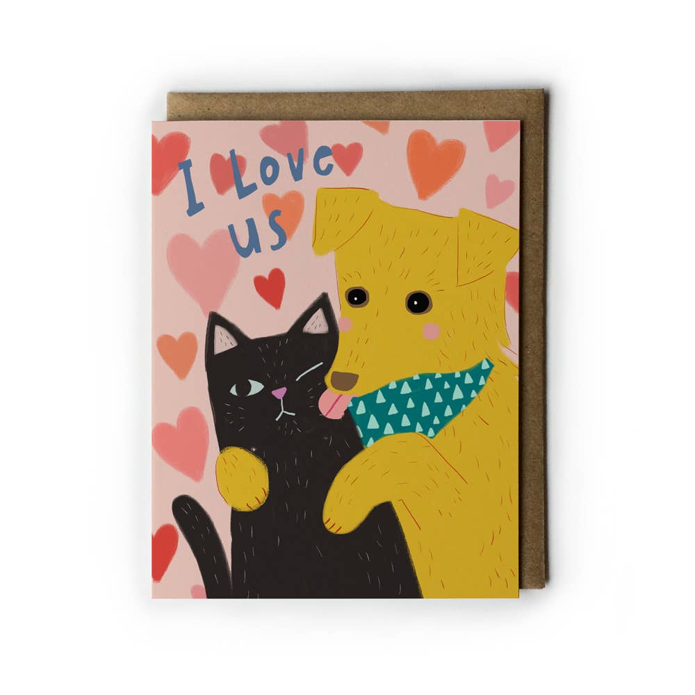 Honeyberry Studios Cards I Love Us Love Greeting Card