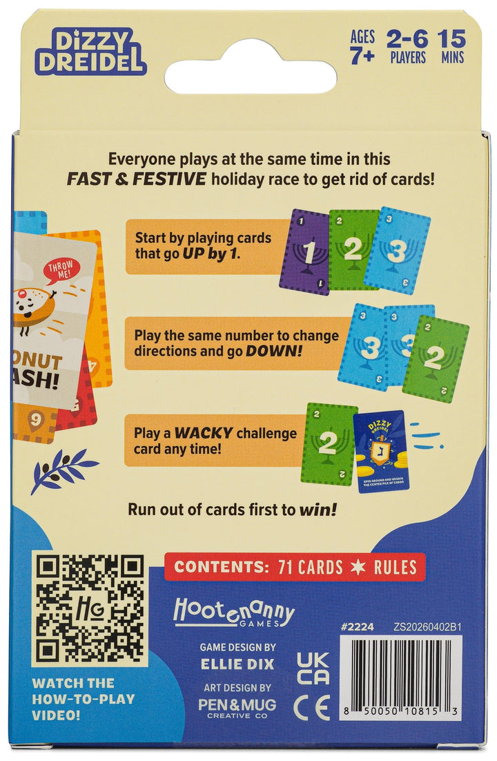 Hootenanny Games Games Dizzy Dreidel Hanukkah Game | Hootenanny Games