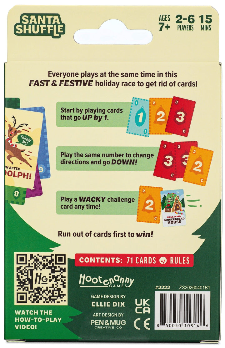 Hootenanny Games Games Santa Shuffle Christmas Game | Hootenanny Games