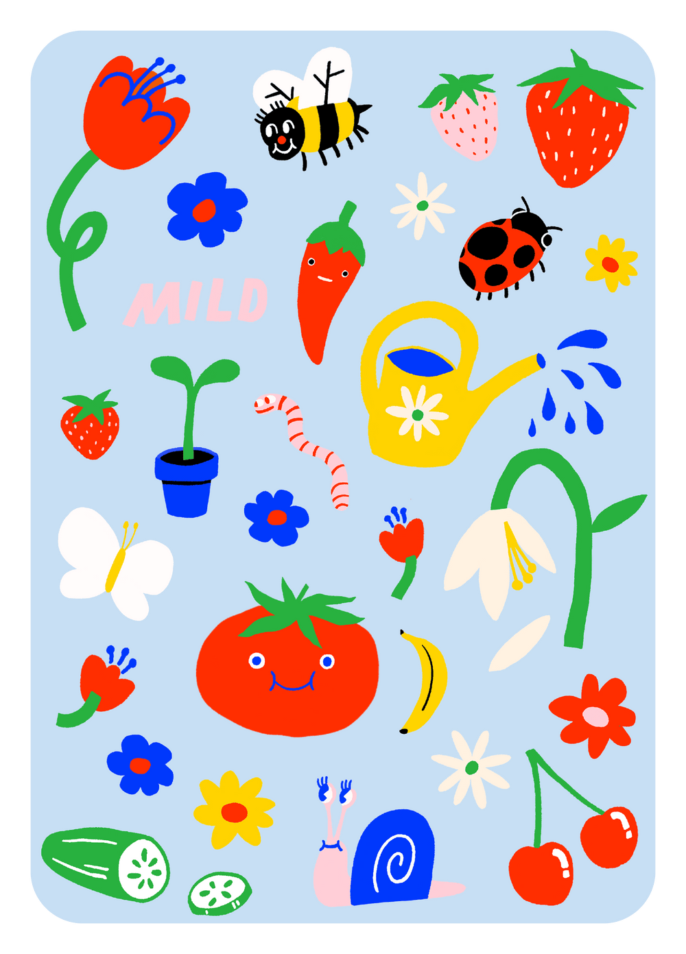 Hot Dang Press Cards Garden Gone Mild Sheet Set | Hot Dang Press