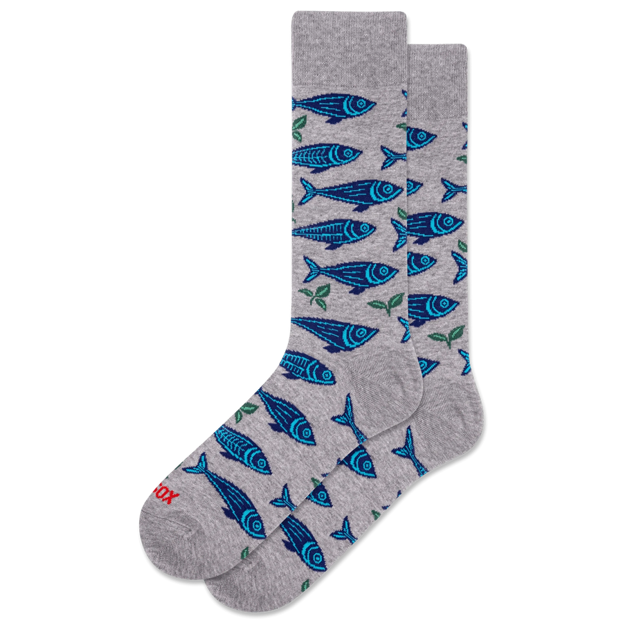 Hotsox Fashion Men's Sardines Crew Socks