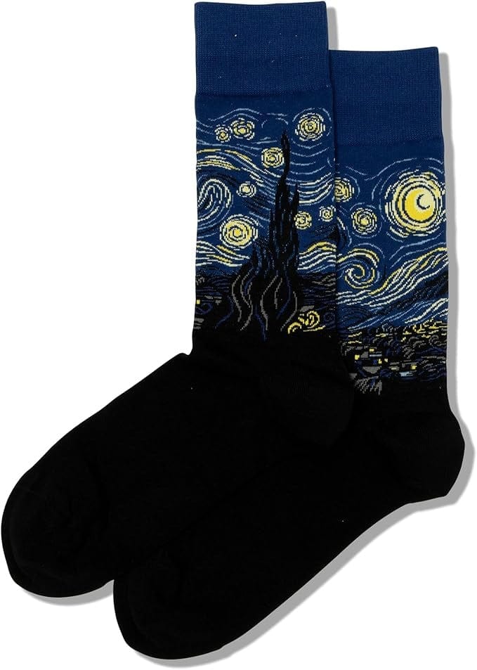 Hotsox Fashion Men's Starry Night Crew Socks