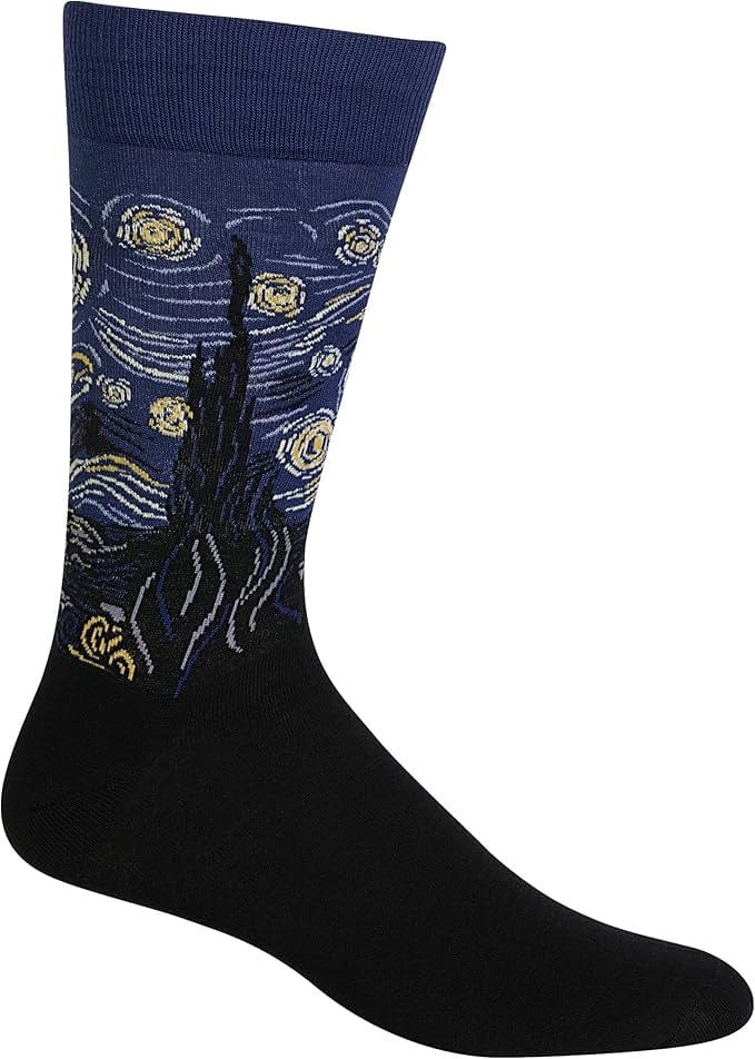 Hotsox Fashion Men's Starry Night Crew Socks