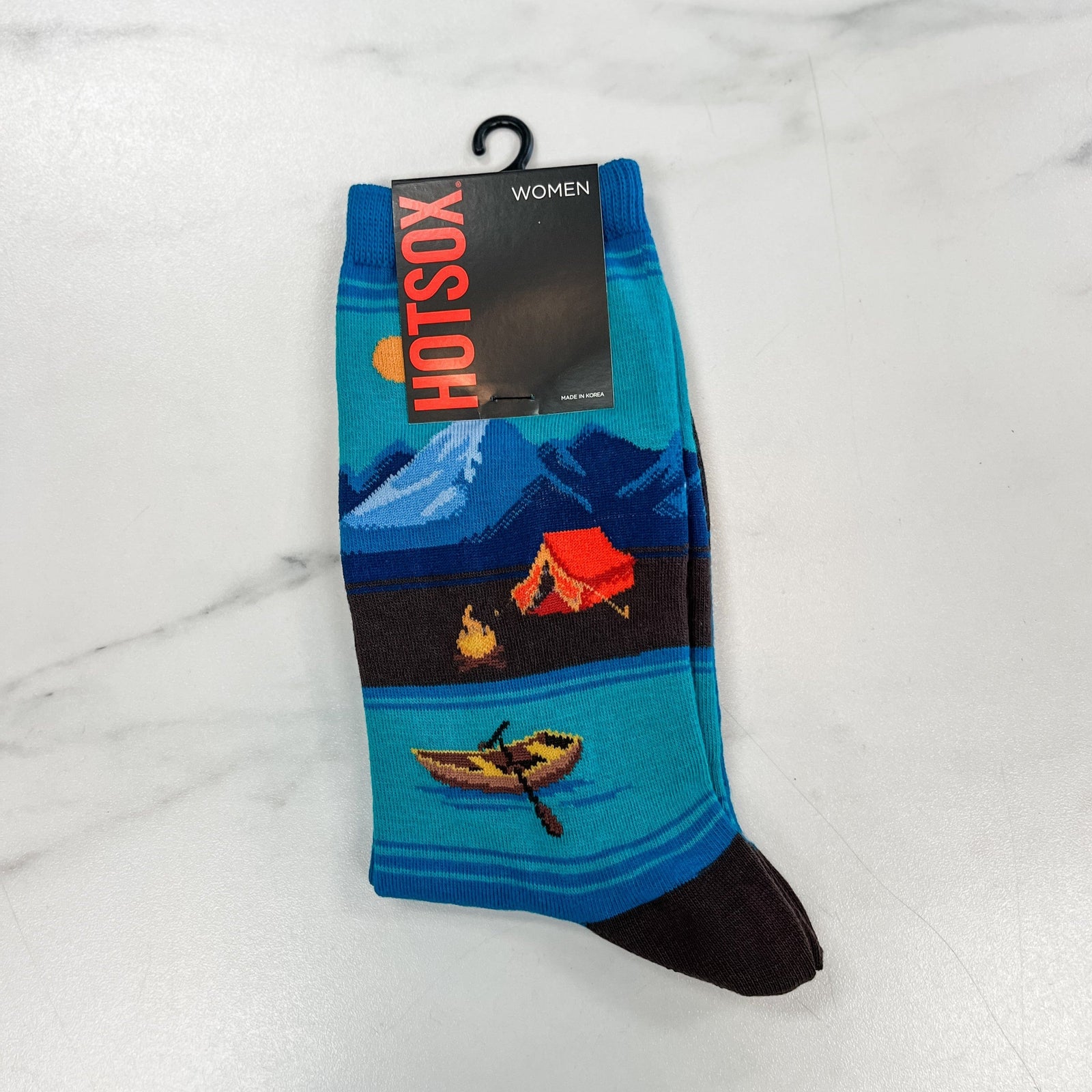 Hotsox Fashion Women's Canoe Scene Crew Socks