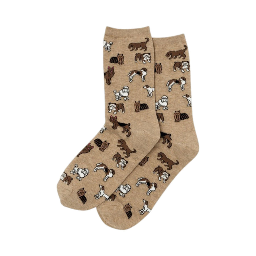 Hotsox Fashion Women's Classic Dog Crew Socks