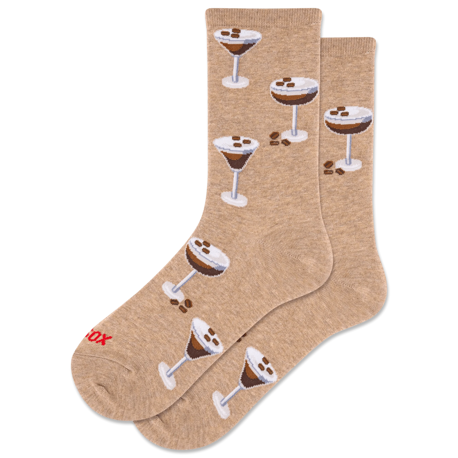 Hotsox Fashion Women's Espresso Martini Crew Socks