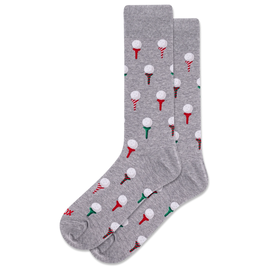 Hotsox Holiday Men's Christmas Tee Crew Socks