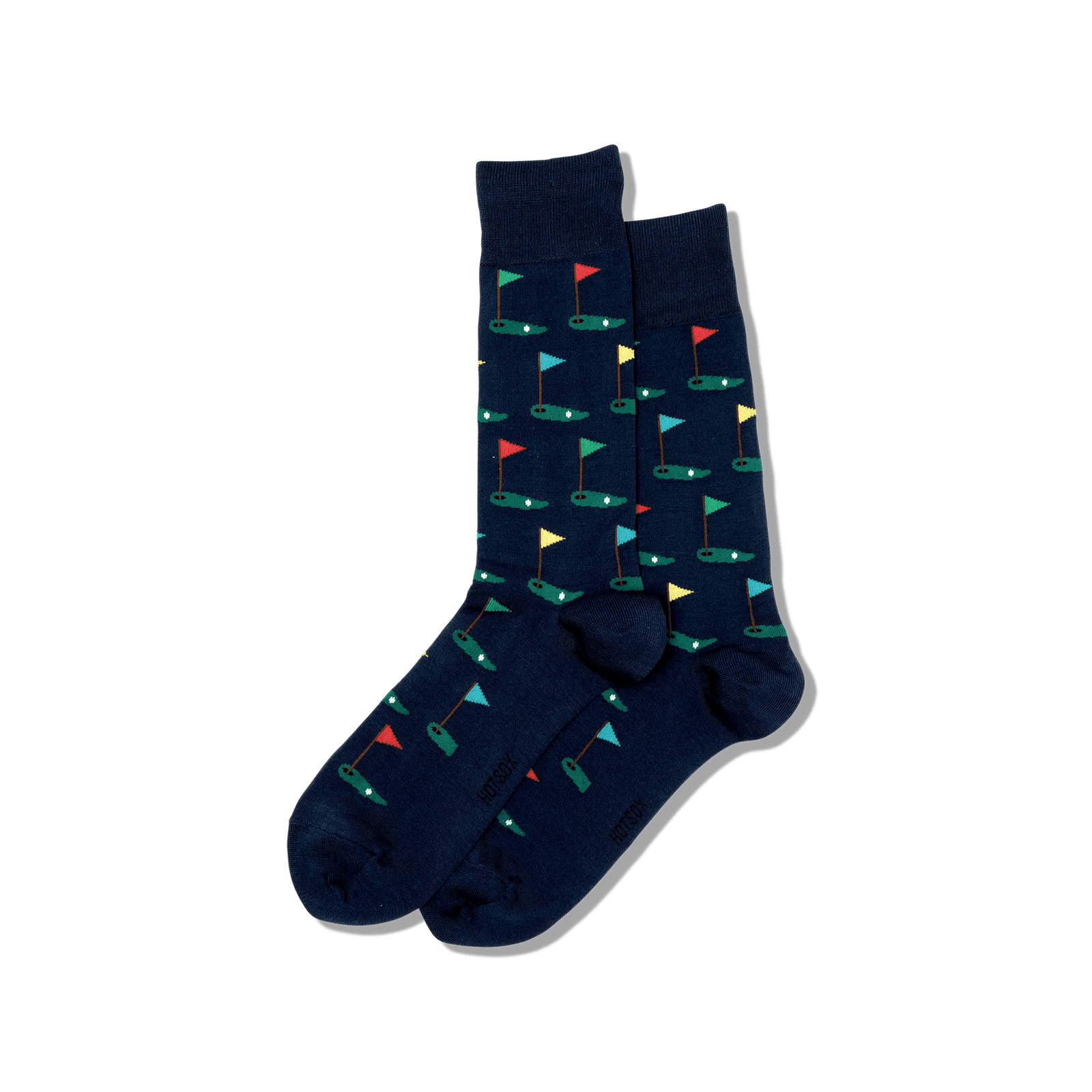 Hotsox Socks Men's Golf Crew Socks - Navy