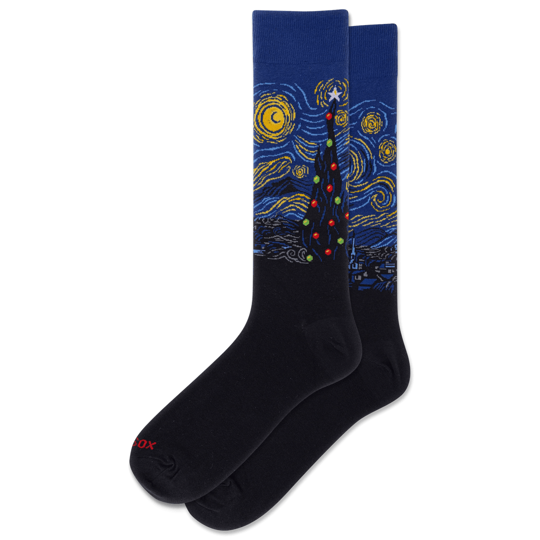 Hotsox Socks Men's Starry Night Xmas Socks