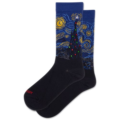 Hotsox Socks Women's Starry Night Xmas Crew Socks