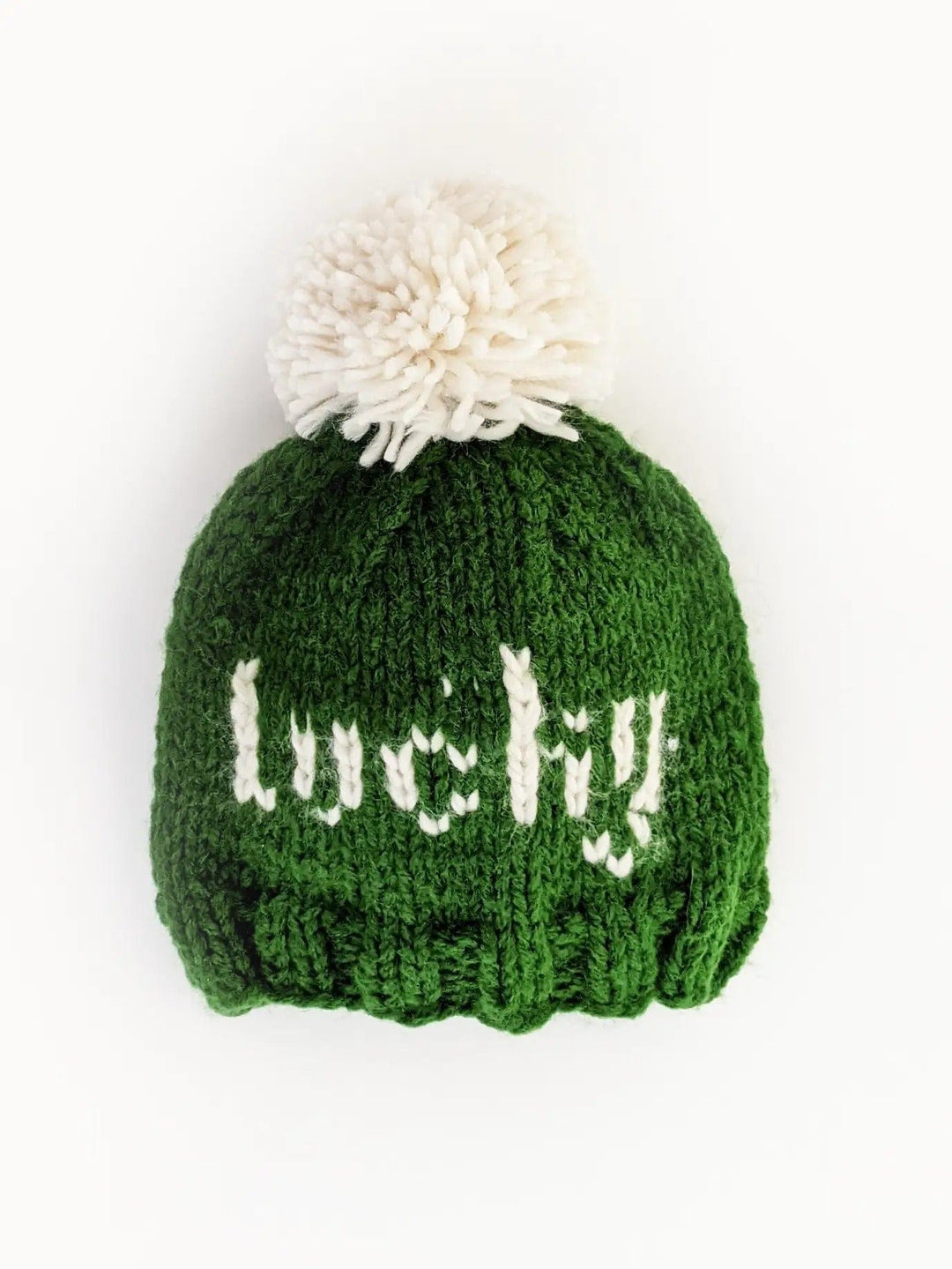 Huggalugs Beanie Lucky St. Patrick's Day Hand Knit Beanie Hat