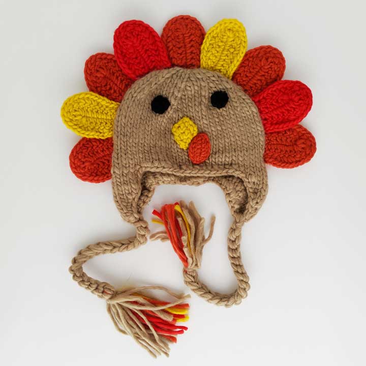Huggalugs Hat Turkey Earflap Beanie Hat