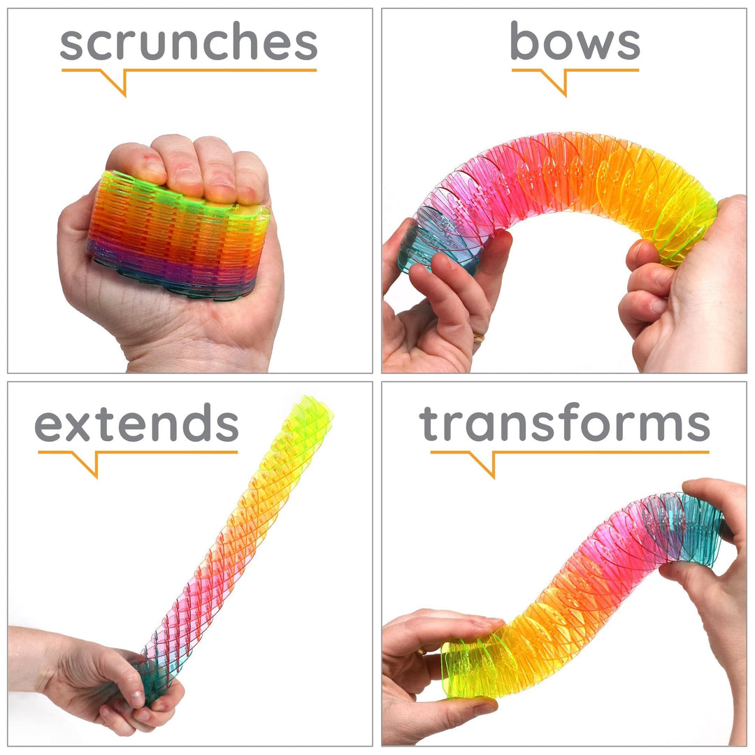 Humango Sensory Toy Morf Small Spring Rainbow | Humango