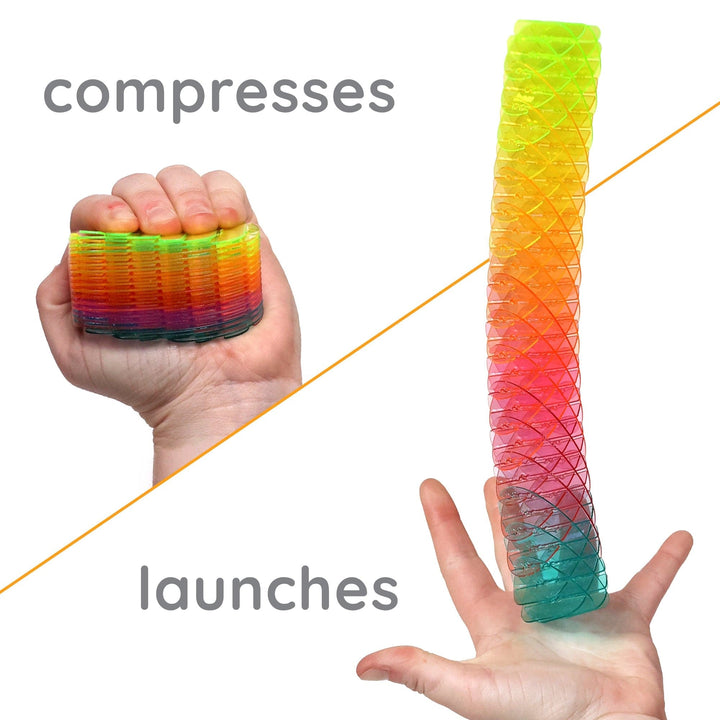 Humango Sensory Toy Morf Small Spring Rainbow | Humango