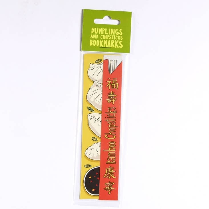 Humdrum Paper Bookmark Dumplings and Chopsticks Bookmark