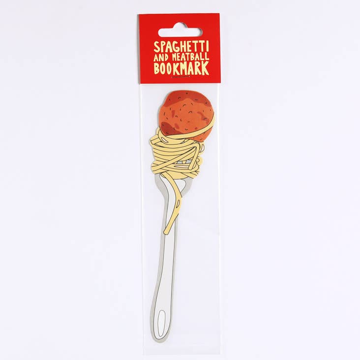 Humdrum Paper Bookmark Spaghetti and Meatballs Bookmark