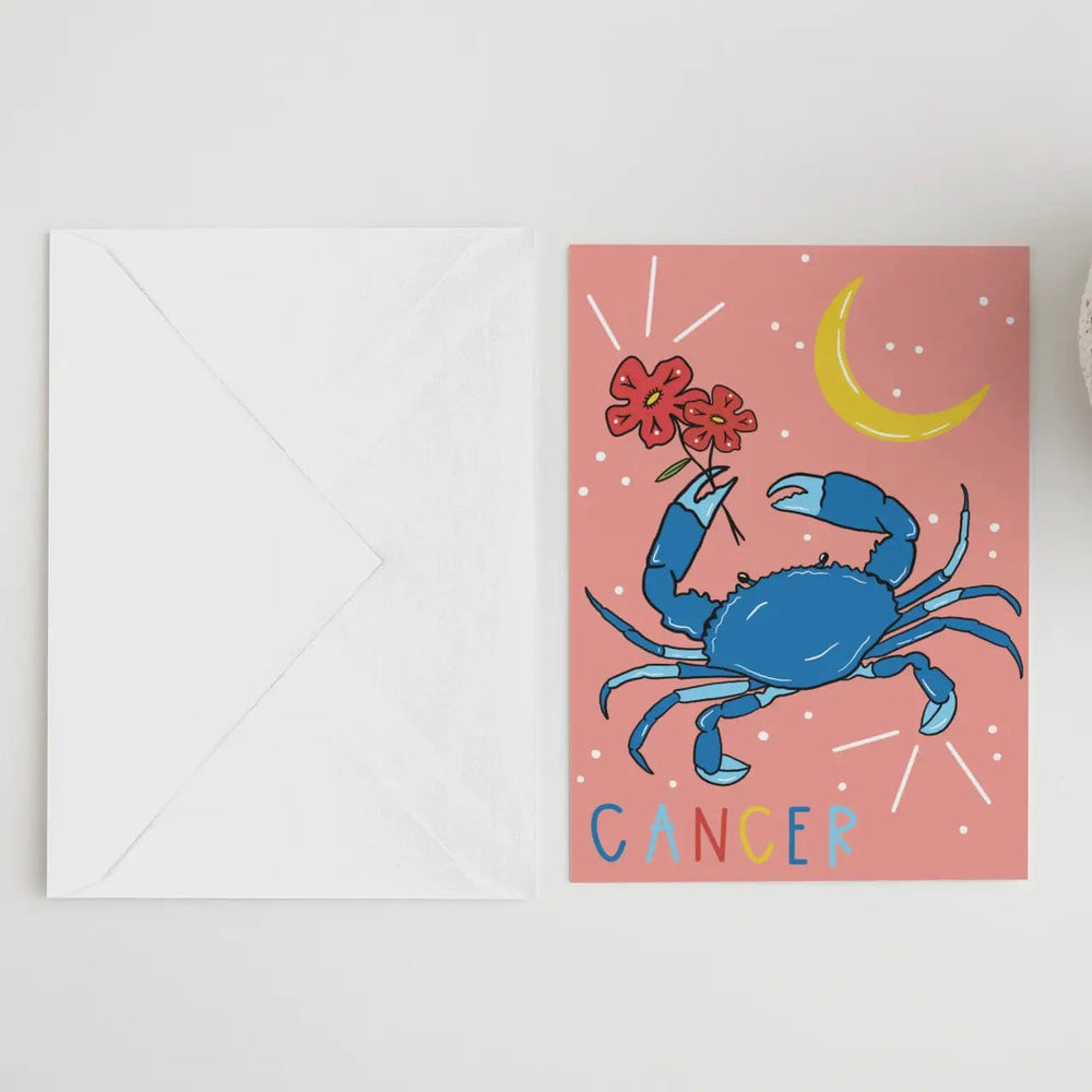 Hustle & Hope birthday card Cancer Zodiac Birthday Card