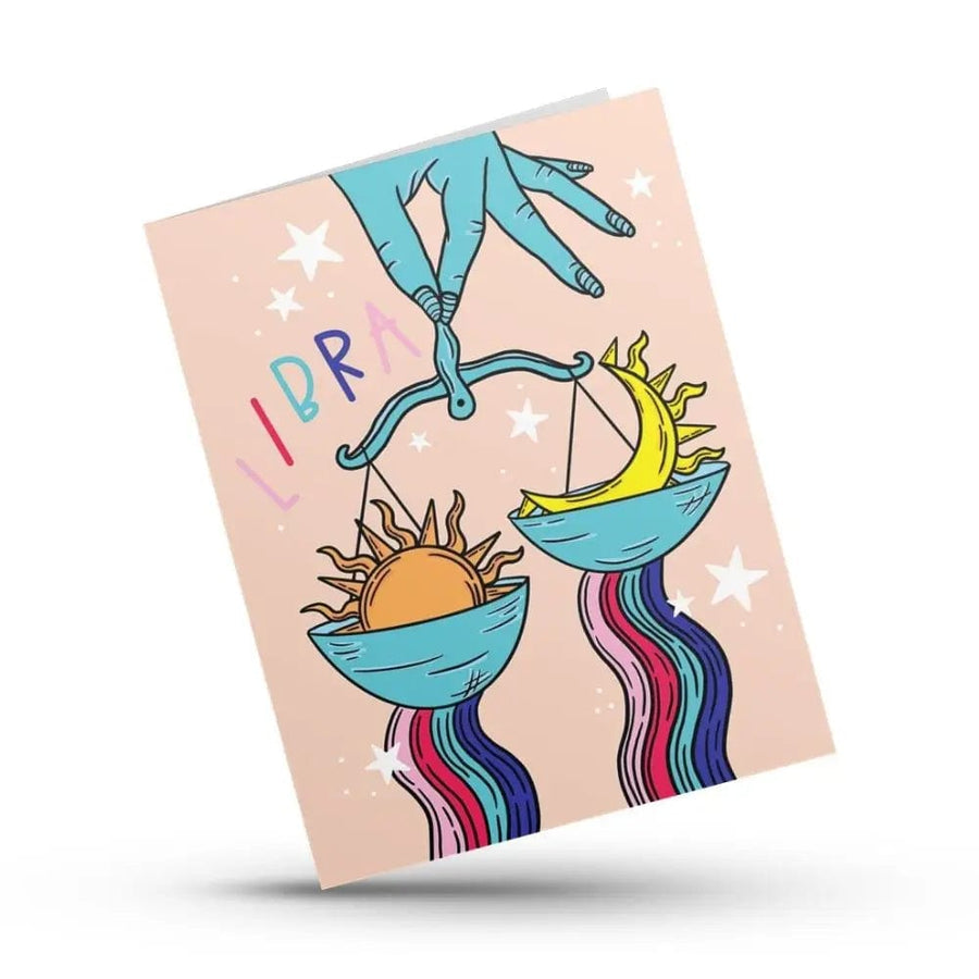 Hustle & Hope birthday card Libra Zodiac Birthday Card