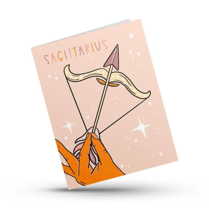 Hustle & Hope birthday card Sagittarius Zodiac Birthday Card