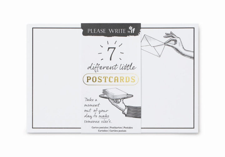 IF USA Post Cards Please Write - RSVP 7 Different Little Postcards