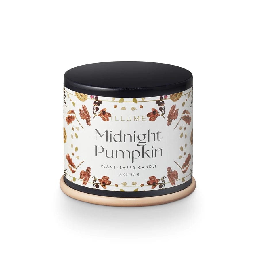 Illume Candle Midnight Pumpkin Demi Vanity Tin Candle