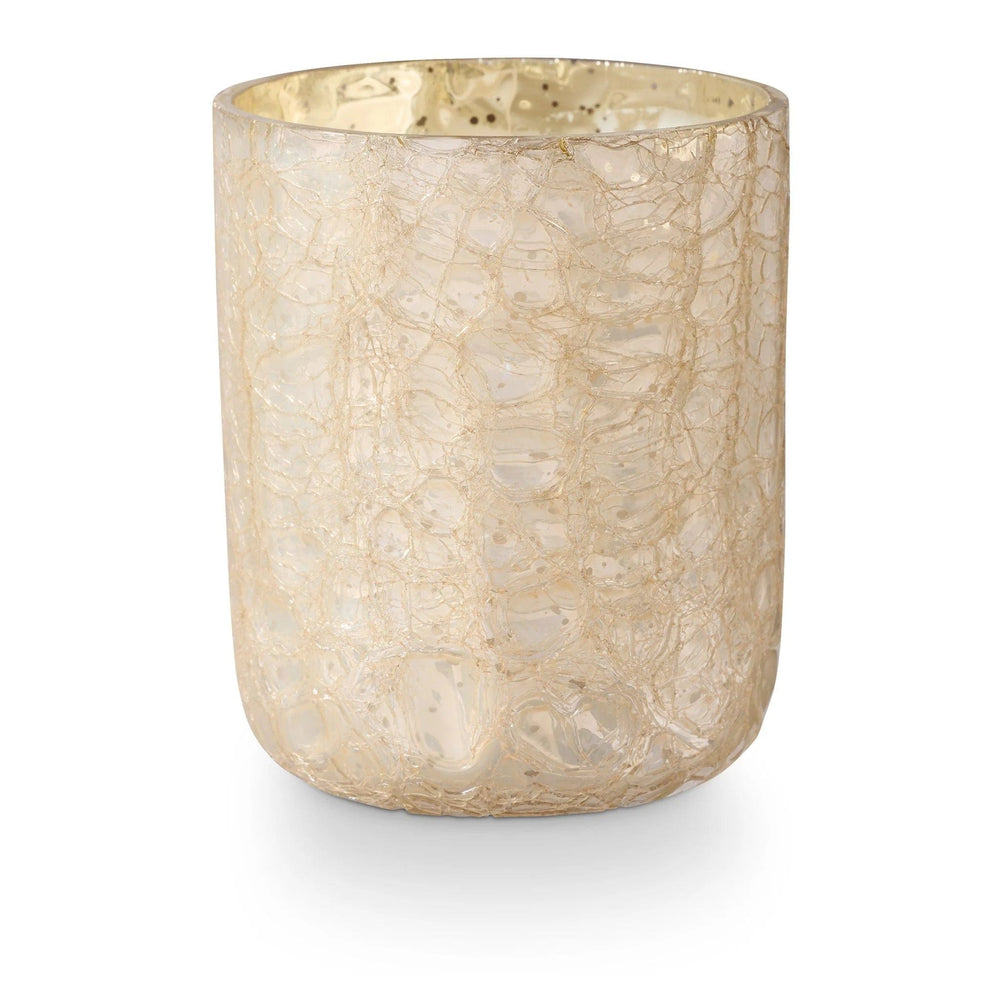 Illume Candle Winter White Small Boxed Crackle Glass Candle