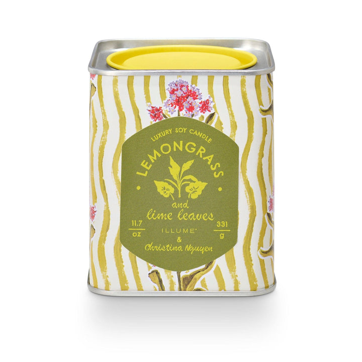 Illume Gifts Lemongrass & Lime Leaves Printed Tin