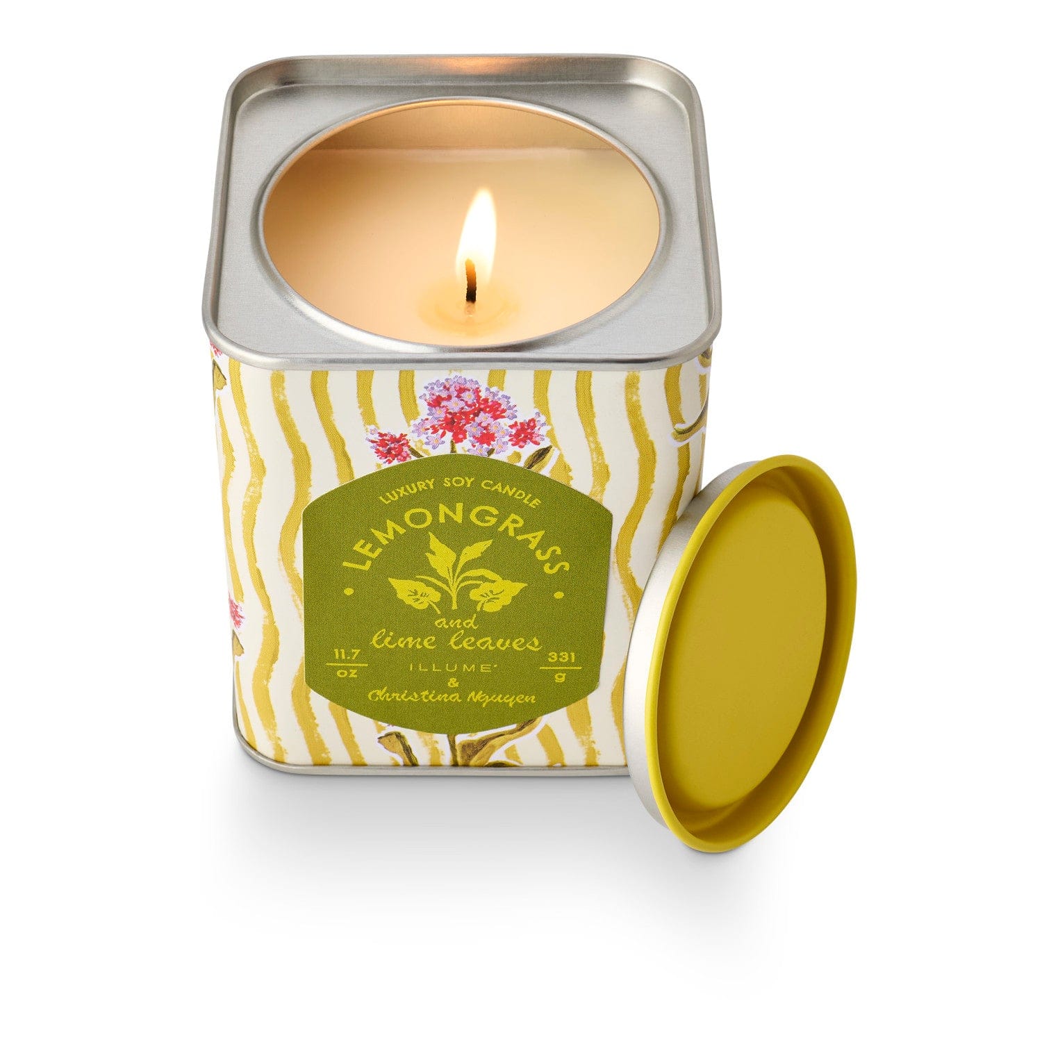 Illume Gifts Lemongrass & Lime Leaves Printed Tin