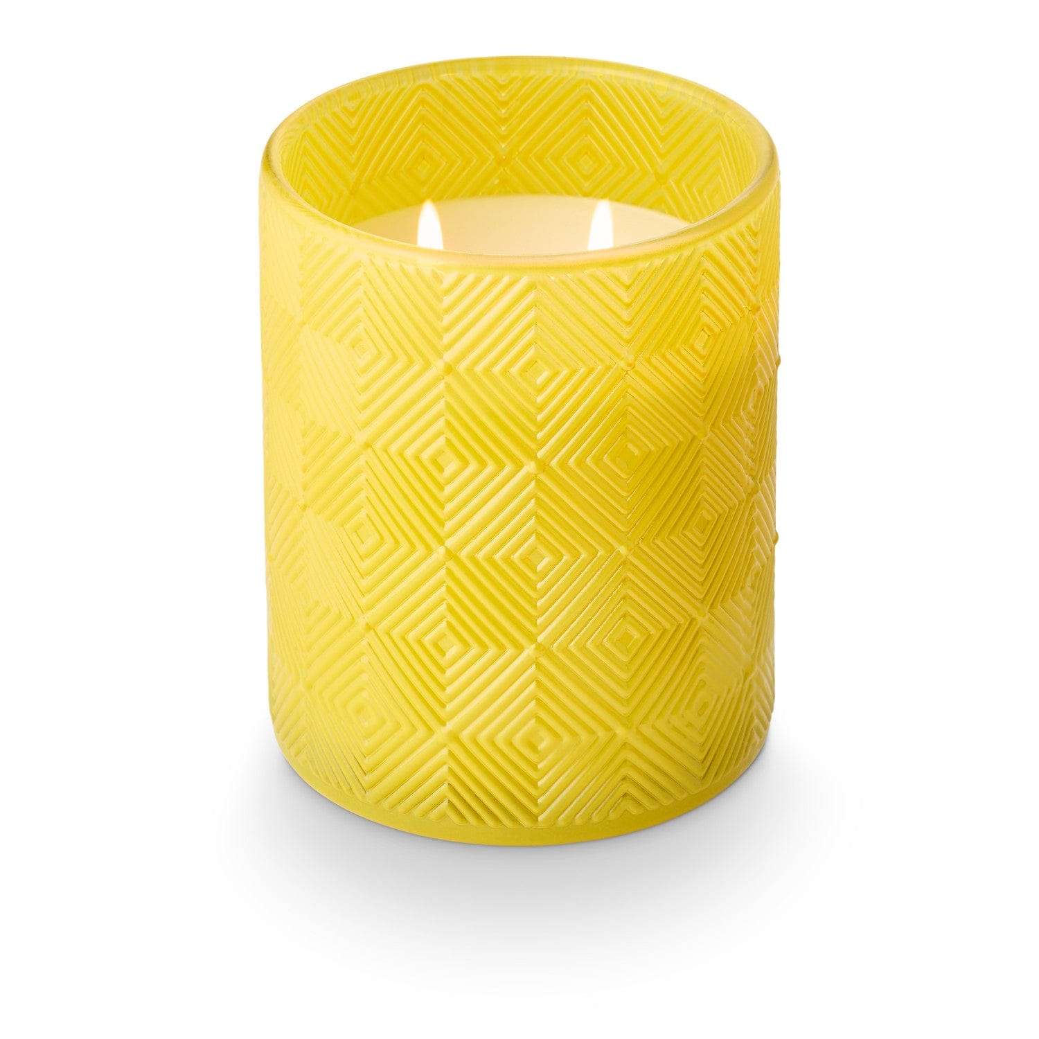 Illume Gifts Lemongrass & Lime Leaves Textured Glass