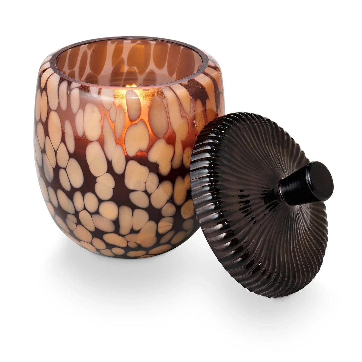 Illume Gifts Midnight Pumpkin Glass Acorn Candle