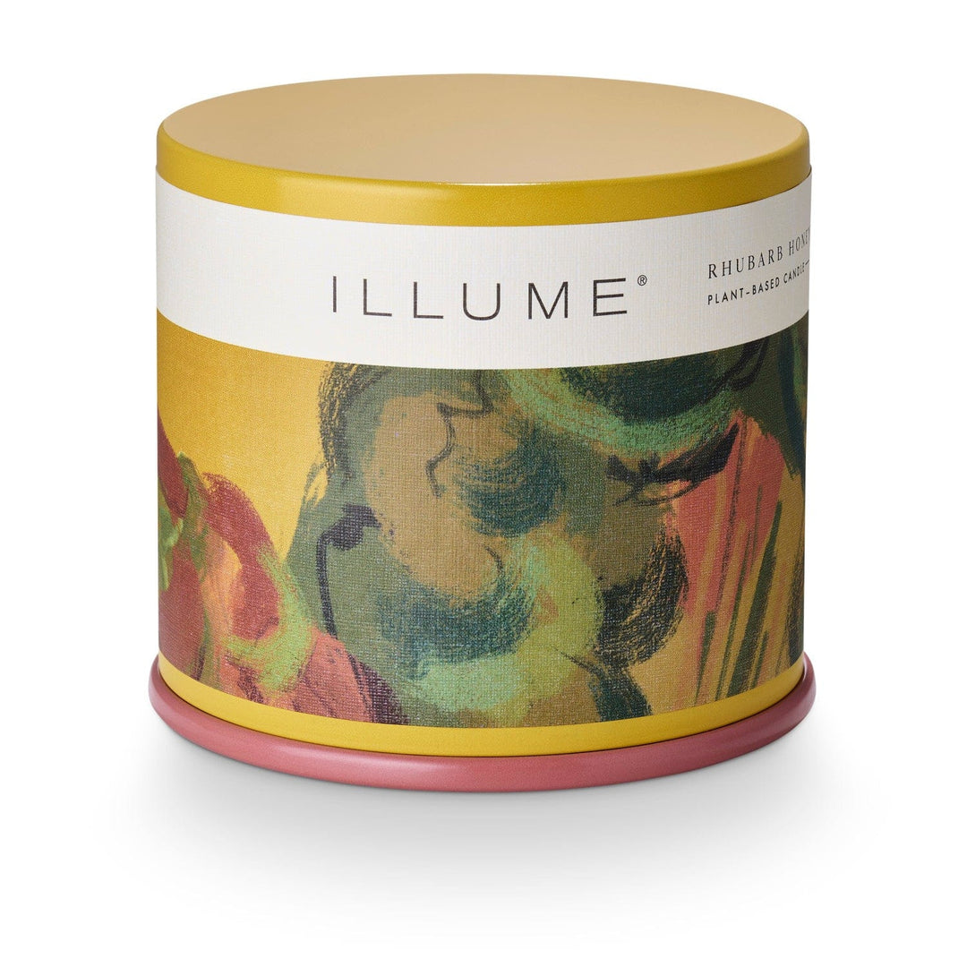 Illume Gifts Rhubarb Honey Vanity Tin Candle