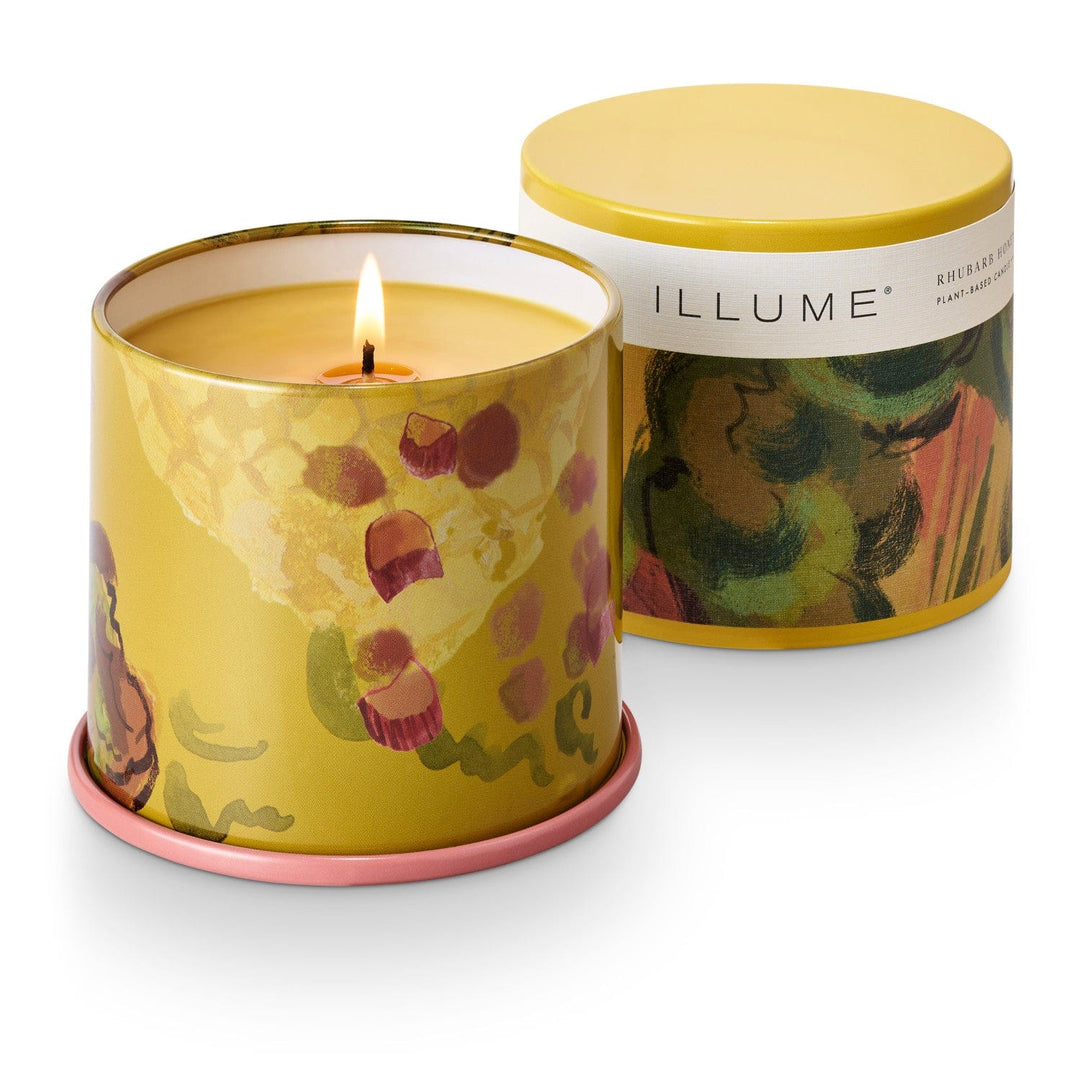 Illume Gifts Rhubarb Honey Vanity Tin Candle