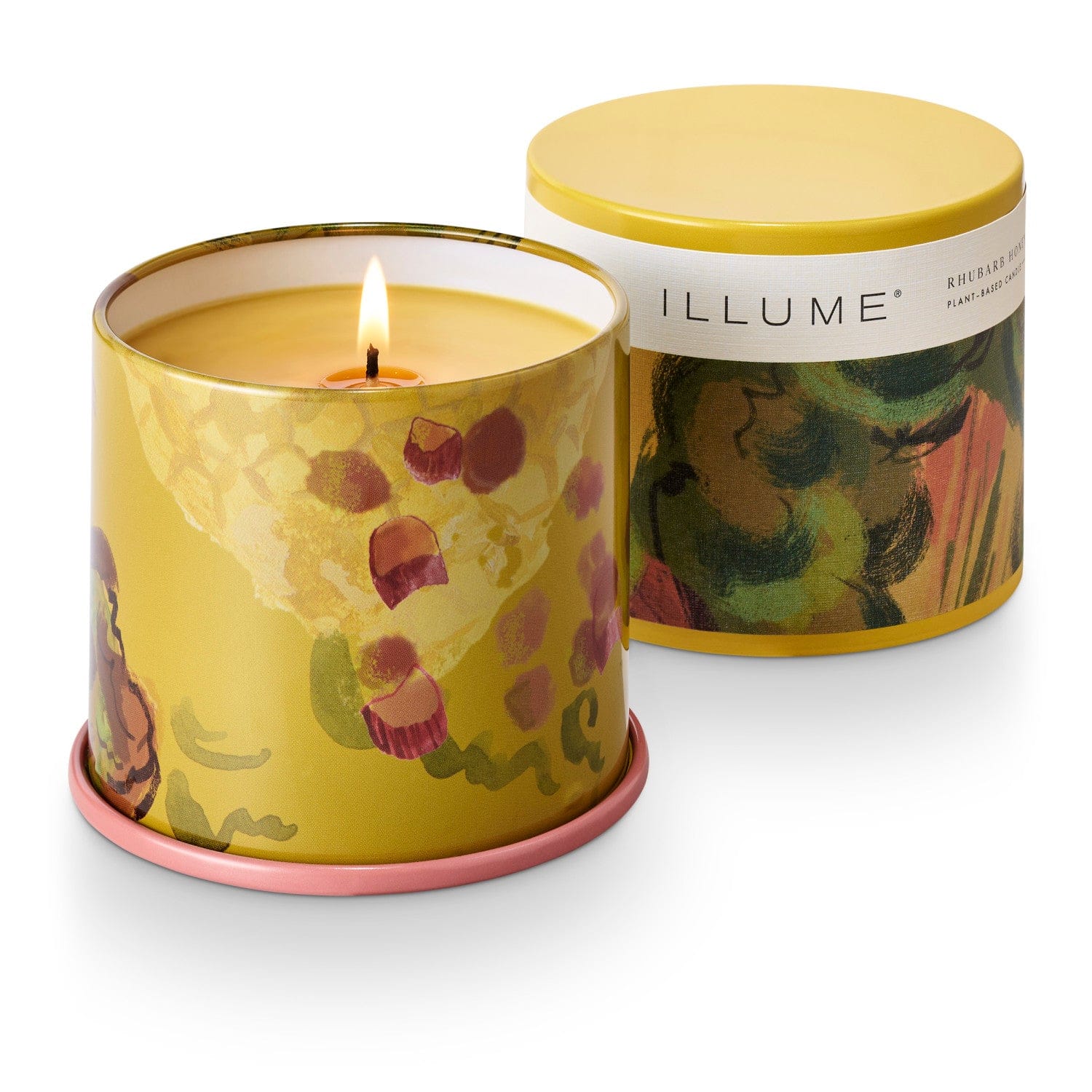 Illume Gifts Rhubarb Honey Vanity Tin Candle