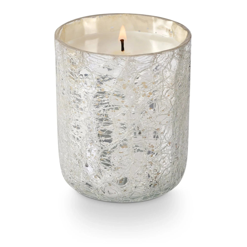 Illume Holiday Balsam & Cedar Small Boxed Crackle Glass Candle
