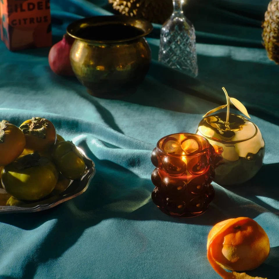 Illume Holiday Gilded Citrus Boxed Glass Candle