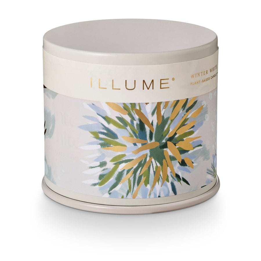 Illume Holiday Winter White Vanity Tin Candle