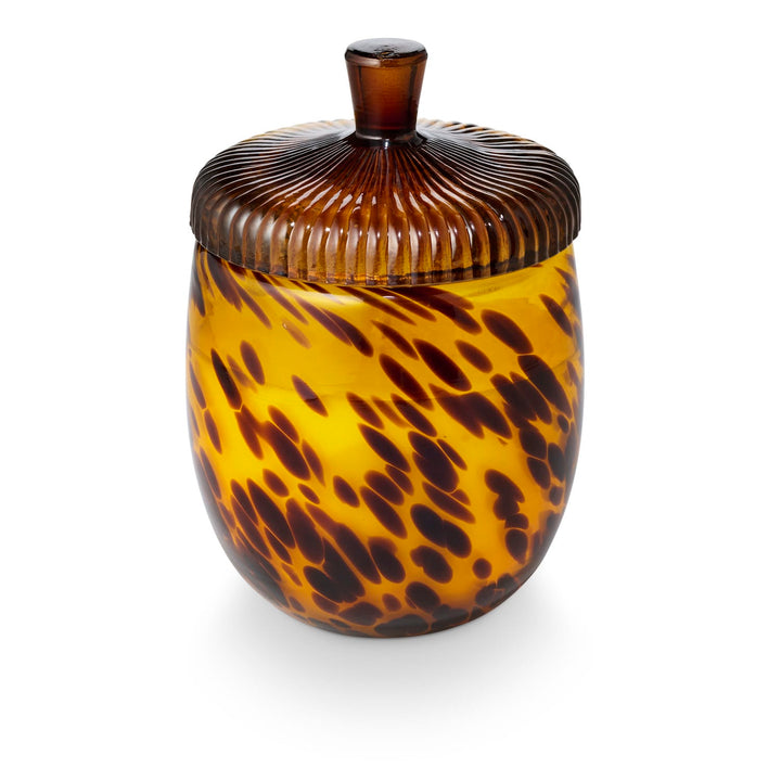 Illume Holiday Woodfire Glass Acorn Candle