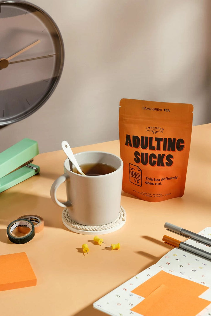 Improper Cup Tea & Infusions Adulting Sucks Tea
