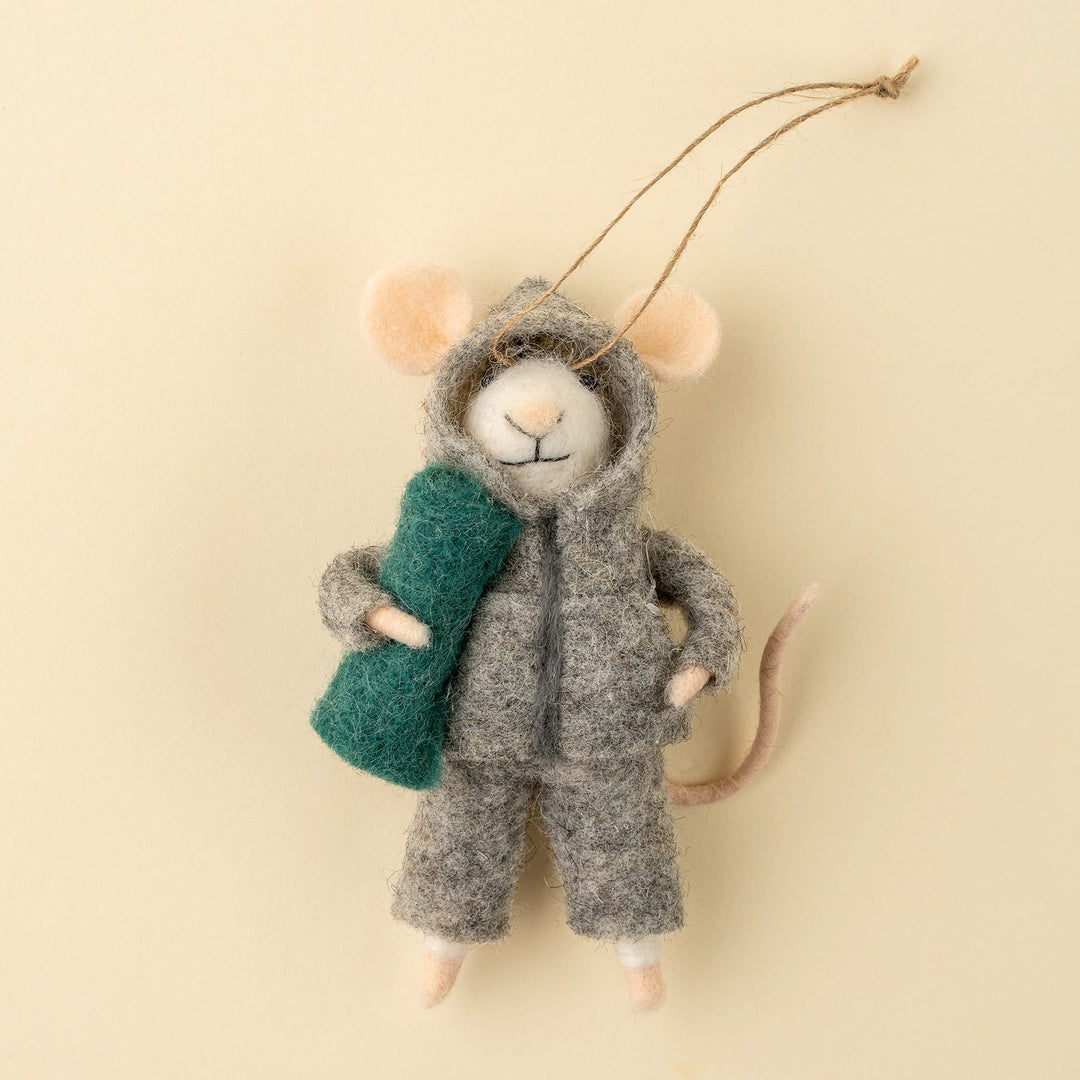 Indaba Holiday Athleisure Alex Mouse Holiday Ornament