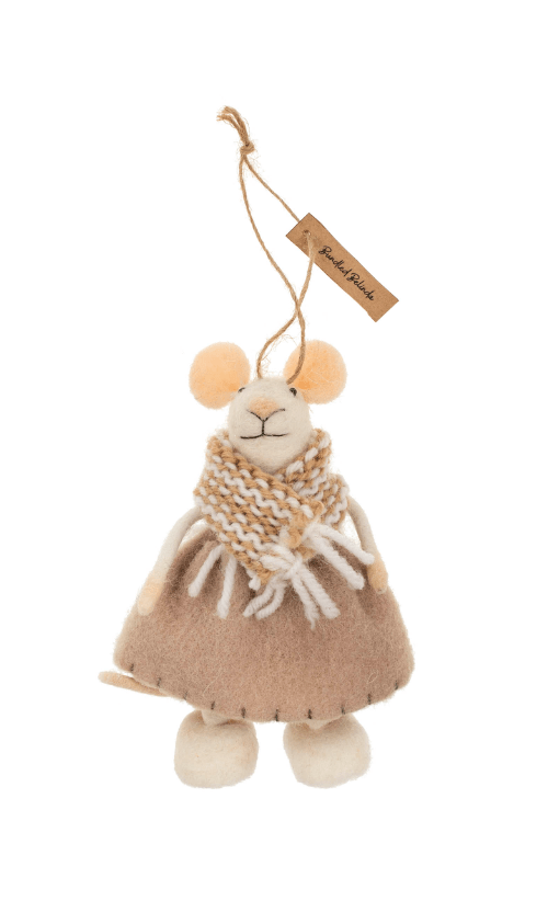 Indaba Ornaments Bundled Belinda Mouse Ornament