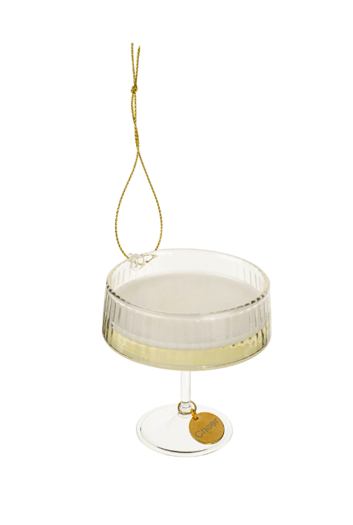 Indaba Ornaments Champagne Coupe Ornament