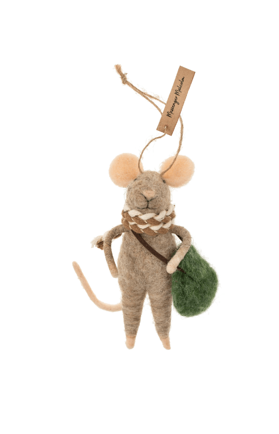 Indaba Ornaments Messenger Malcolm Mouse Ornament