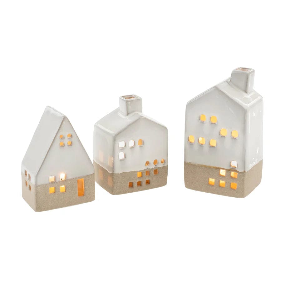 Indaba Tealights Ceramic Tealight House