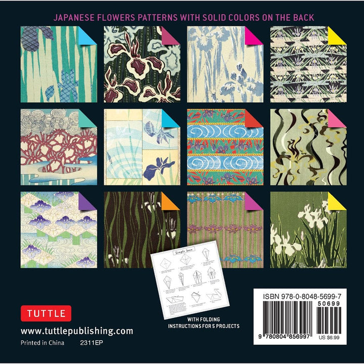 Ingram Publisher Servess Gifts Origami Paper 100 sheets Japanese Flowers 6"