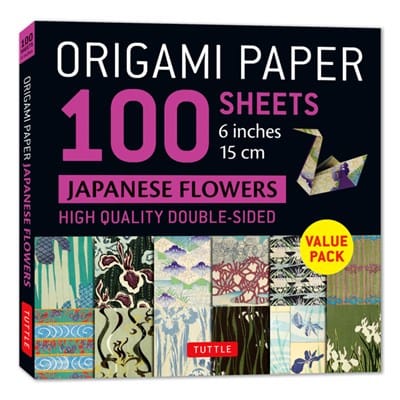 Ingram Publisher Servess Gifts Origami Paper 100 sheets Japanese Flowers 6"